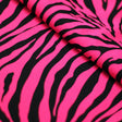 Classic Zebra Nylon Spandex Fabric - Black Zebra Animal Print, 58/60" Width (1 Yard)