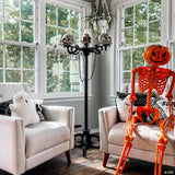 14 1/2" - 5 Ft. Light-Up 3-In-1 Skull Candelabra Plastic Halloween Decoration