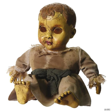 Haunted Doll Halloween Decoration with Sound Activation Feature, with sound effects for extra Halloween fright