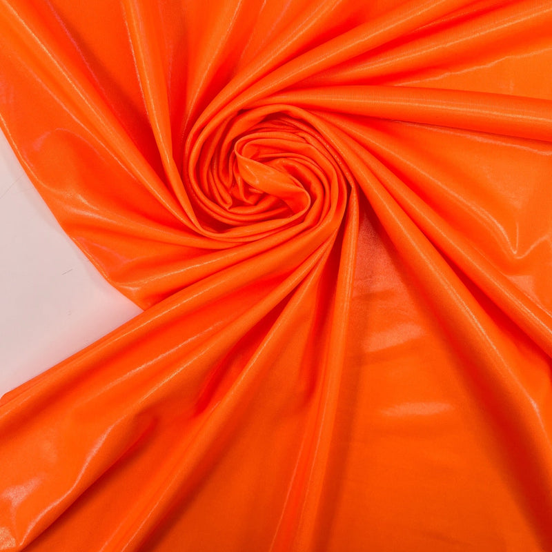Orange Coated Knitted Fabric