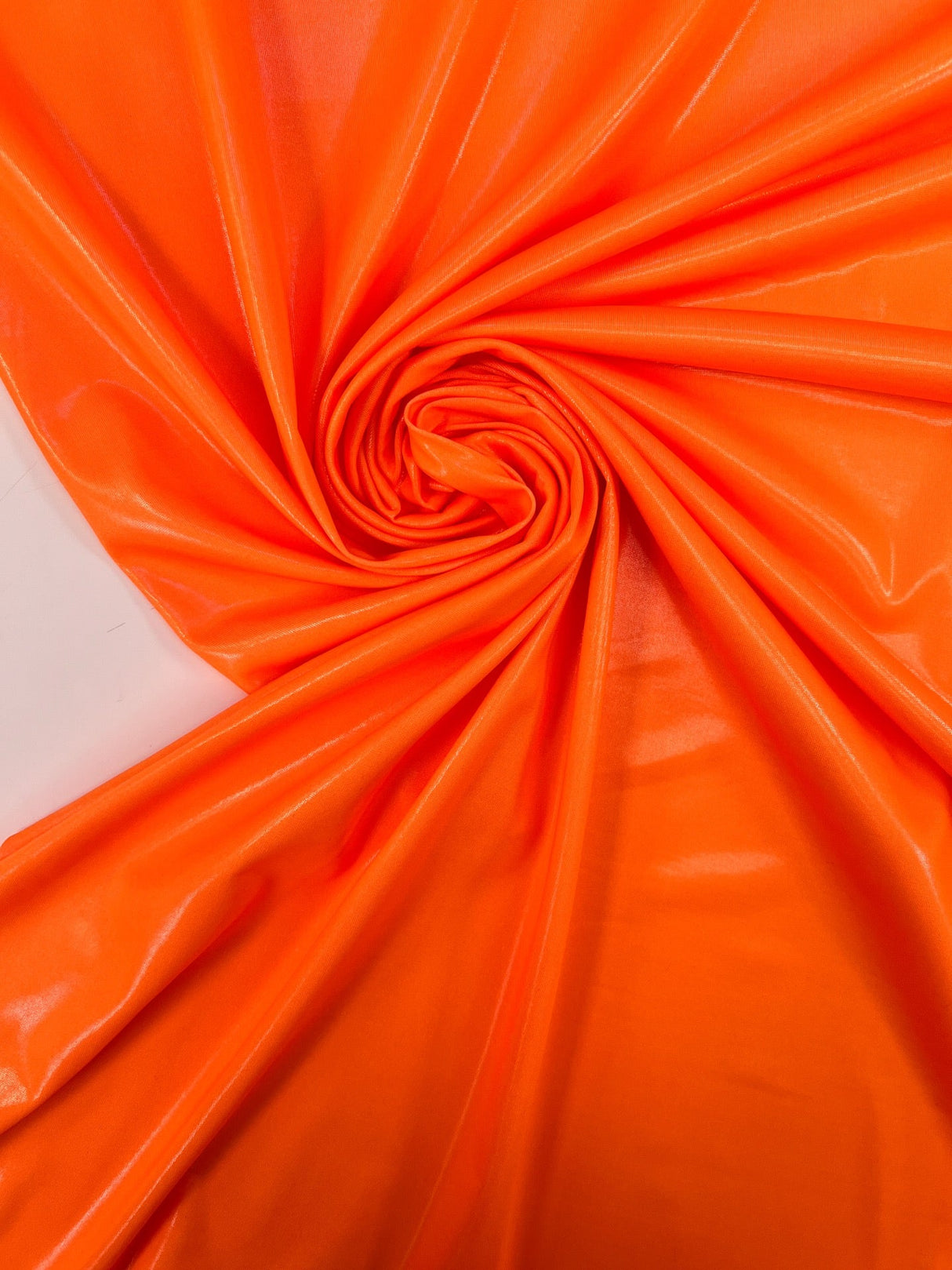 Orange Coated Knitted Fabric