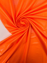 Orange Coated Knitted Fabric