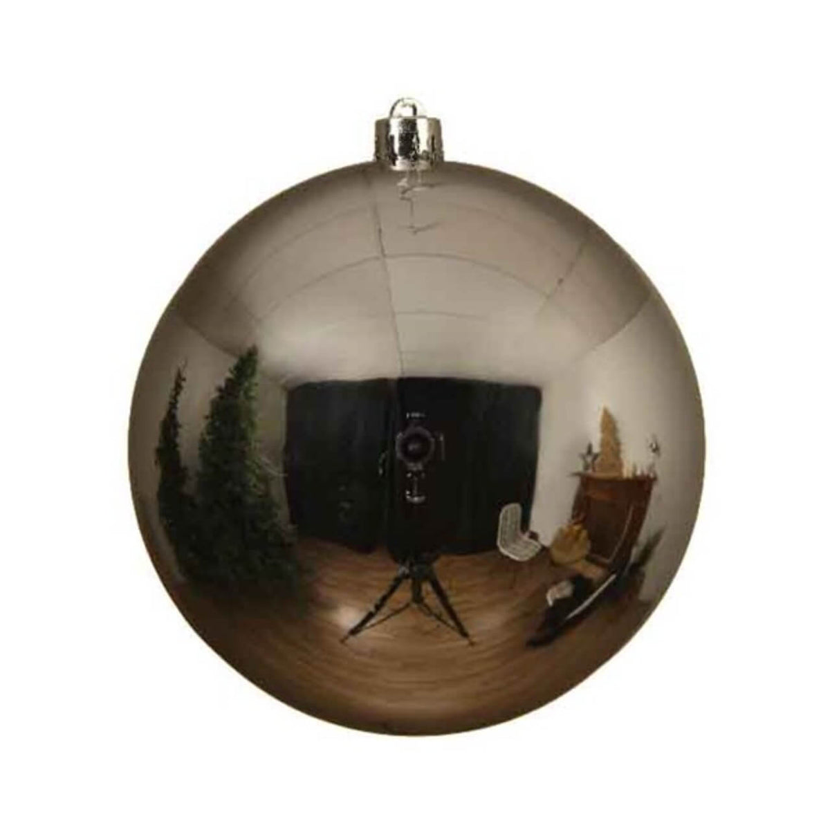 5.5" Silver Shatterproof Ornament