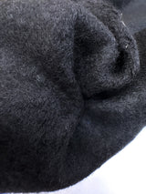 Black Sequined Wool Knitted Fabric
