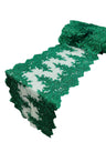 14" Wide Sequins Metallic Trim Lace On Mesh Fabric - Embroidered Sequins, Scalloped Double Border, 14" Width (1 Yard)