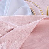 Crushed Velvet Dinner Napkin Sample 20x20 Blush Pink