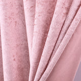 Crushed Velvet Backdrop Drape Panel 10 ft x 57 in Blush Pink/Rose Gold