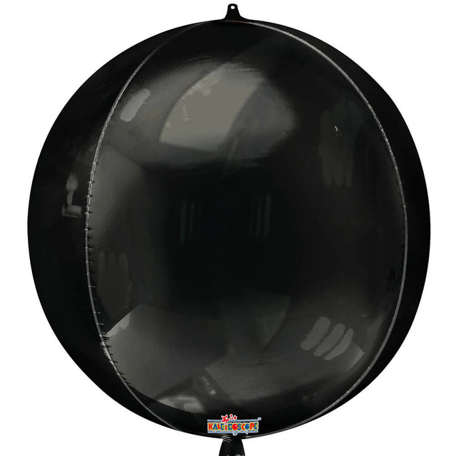 Foil Balloon Black Sphere 15 Inch
