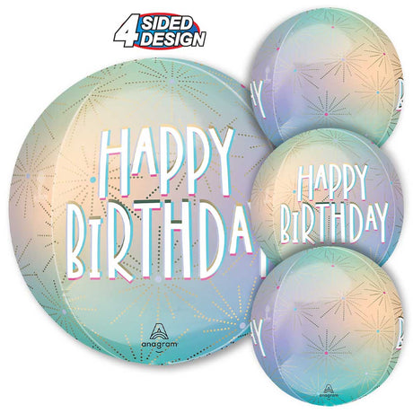 Foil Balloon Pastel Dream Birthday Orbz