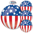 Patriotic Orbz Foil Balloon 15 Inch
