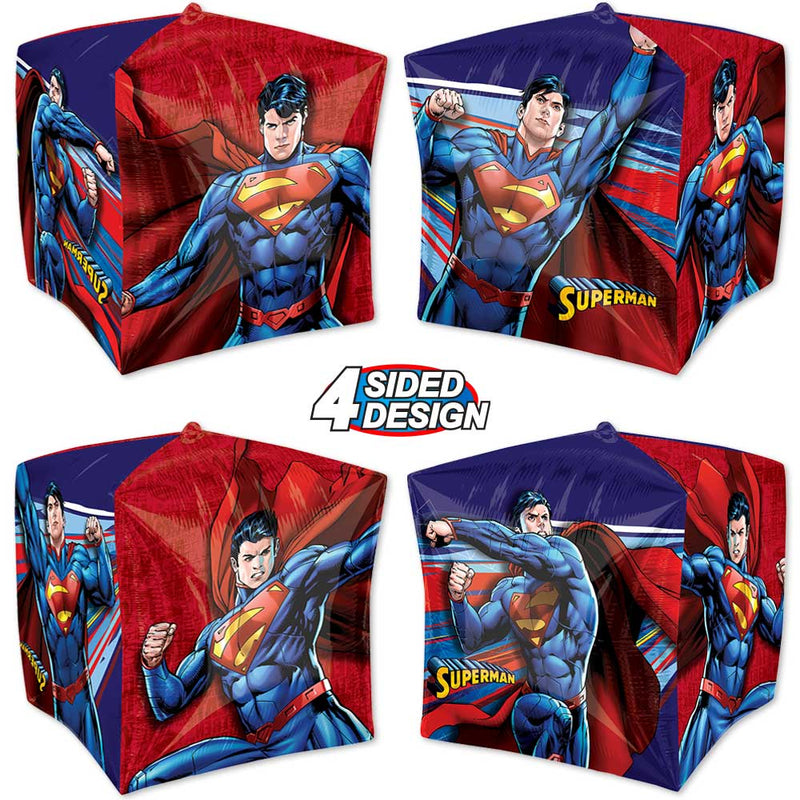 Foil Balloon Superman Cubez 15 Inch