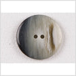 Plastic 2-Hole Button - 36L/23mm - Charcoal Gray, Beige and Ivory Striations
