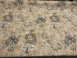Waverly Mapped Out SD Graphite Paris 100 Percent Cotton Fabric - Pewter Grey, Blue Grey, Oyster White, Stone Grey, Black, Paris Bistro Print, 54" Width (1 Yard)
