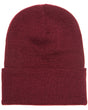 Beanies Acrylic Fabric - Maroon, 3-Inch Folding Cuff (1 Piece)