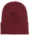 Beanies Acrylic Fabric - Maroon, 3-Inch Folding Cuff (1 Piece)