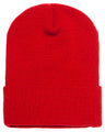Beanies Acrylic Fabric - Red, 3-Inch Folding Cuff (1 Piece)