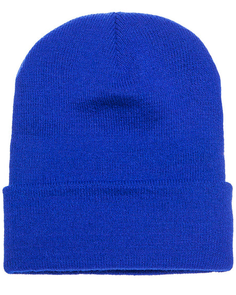 Beanies Acrylic Fabric - Royal, 3-Inch Folding Cuff (1 Piece)