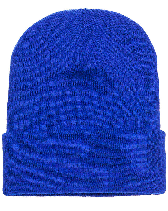 Beanies Acrylic Fabric - Royal, 3-Inch Folding Cuff (1 Piece)
