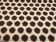 Orbit Milk Chocolate Brown Circles Cotton Fabric - Beige With Brown And Slight Orange Circles, 56" Width (1 Yard)