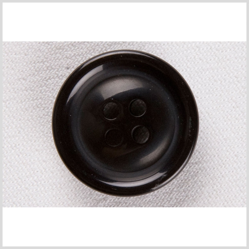 Plastic 4-Hole Button - 40L/25.5mm - Black Tire Rim
