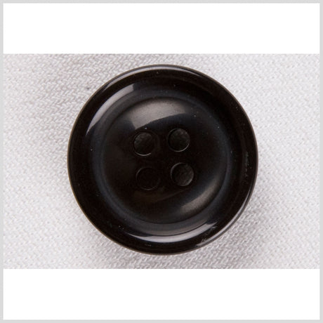 Plastic 4-Hole Button - 40L/25.5mm - Black Tire Rim