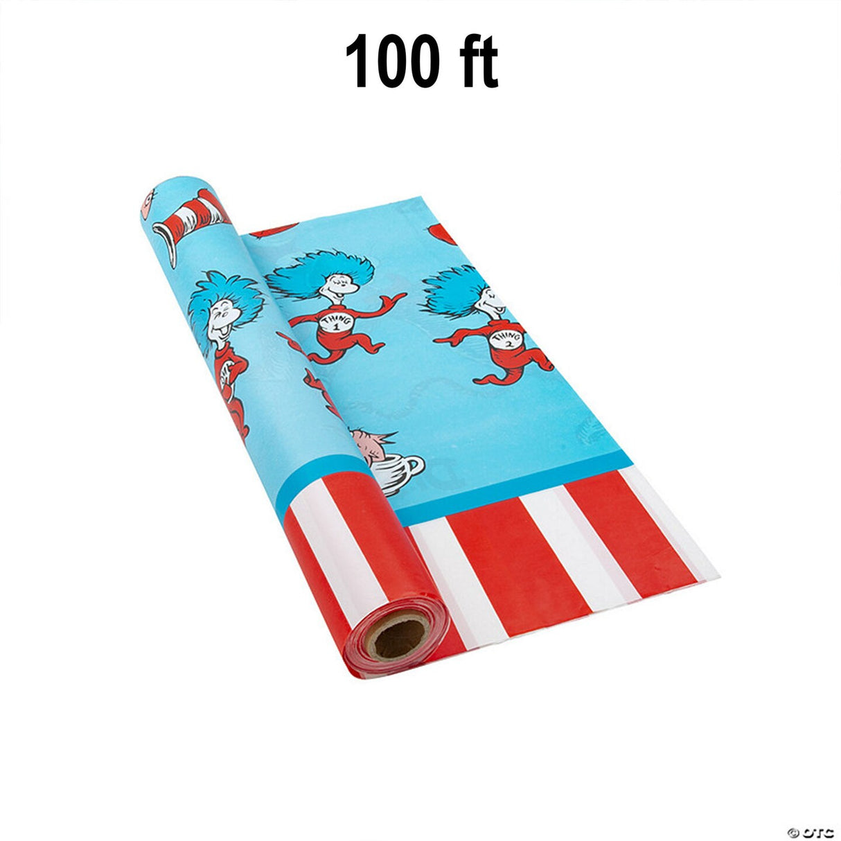 Seuss Plastic Tablecloth Roll 40" x 100 ft.