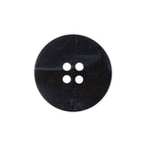 Navy Narrow Rim 4-Hole Plastic Button - 35L/22mm