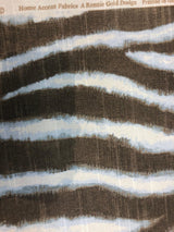 Zany Zebra Ice Blue Cotton Fabric - Zebra Print, 56" Width (1 Yard)