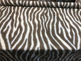 Zany Zebra Ice Blue Cotton Fabric - Zebra Print, 56" Width (1 Yard)