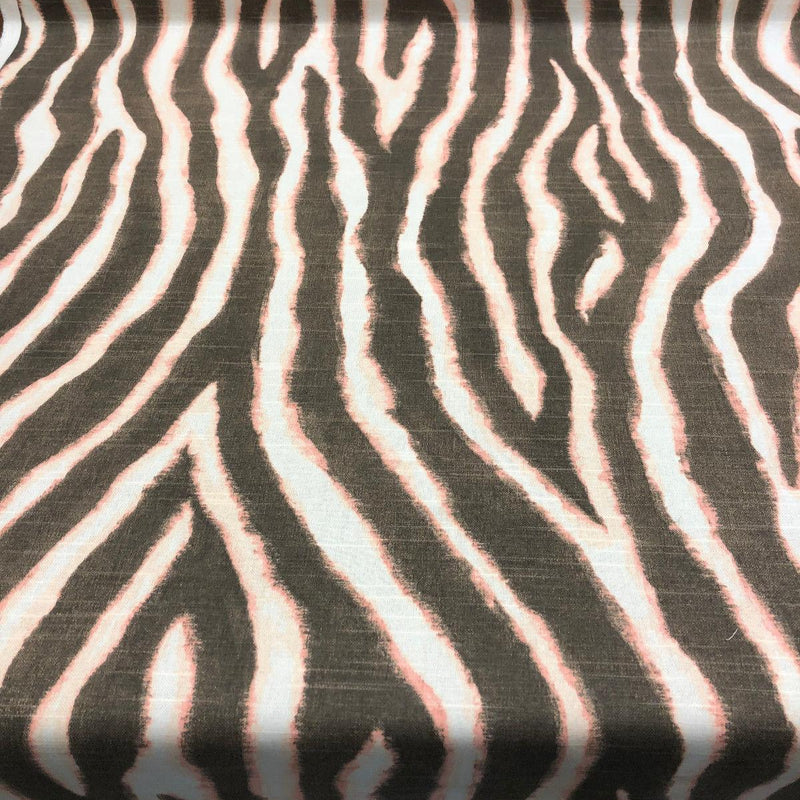 Zany Zebra Blush Cotton Fabric - Zebra Print, Blush Pink, 56" Width (1 Yard)