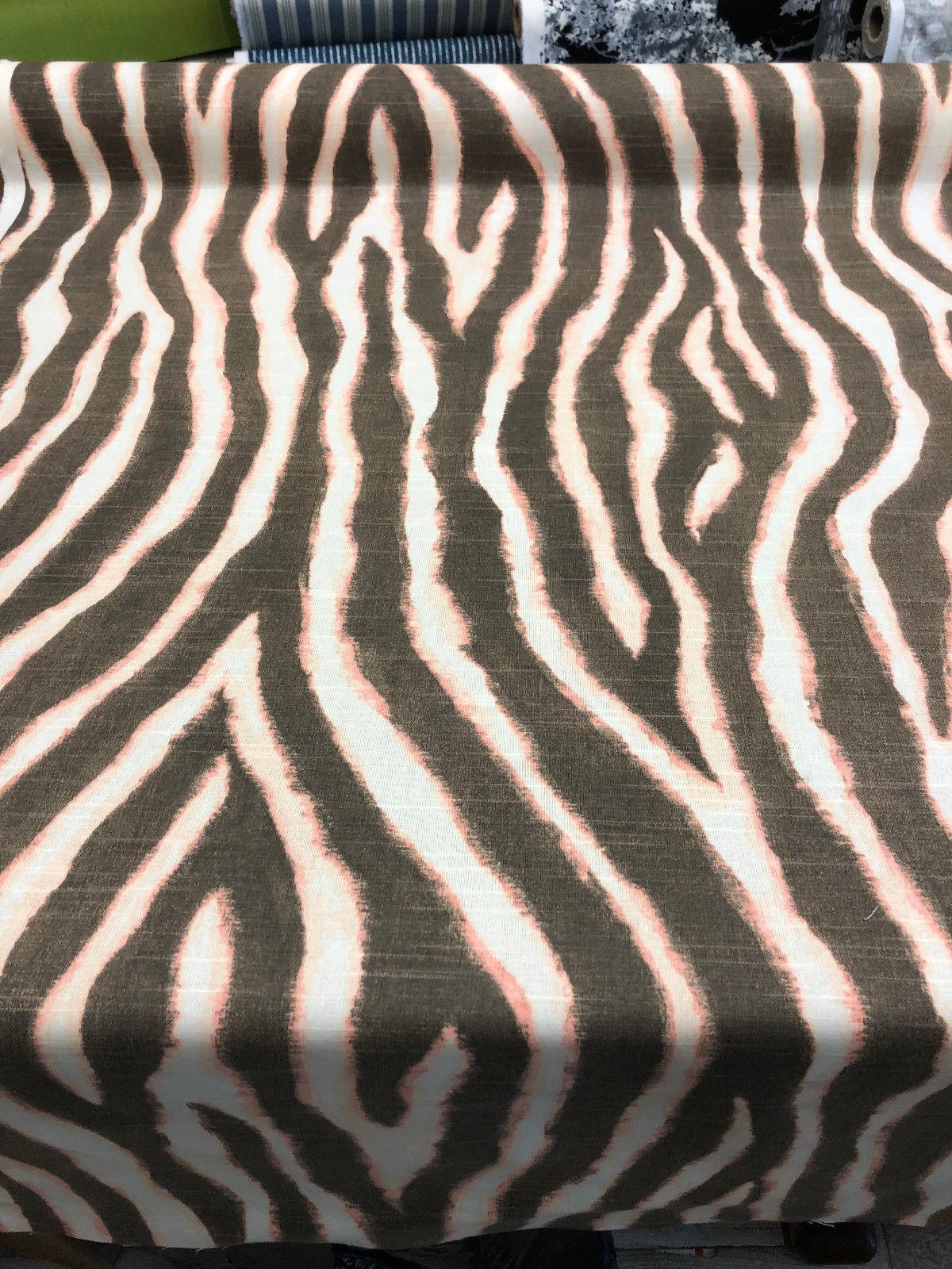 Zany Zebra Blush Cotton Fabric - Zebra Print, Blush Pink, 56" Width (1 Yard)