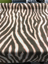 Zany Zebra Blush Cotton Fabric - Zebra Print, Blush Pink, 56" Width (1 Yard)
