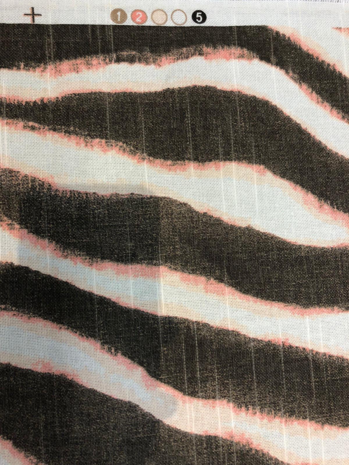 Zany Zebra Blush Cotton Fabric - Zebra Print, Blush Pink, 56" Width (1 Yard)