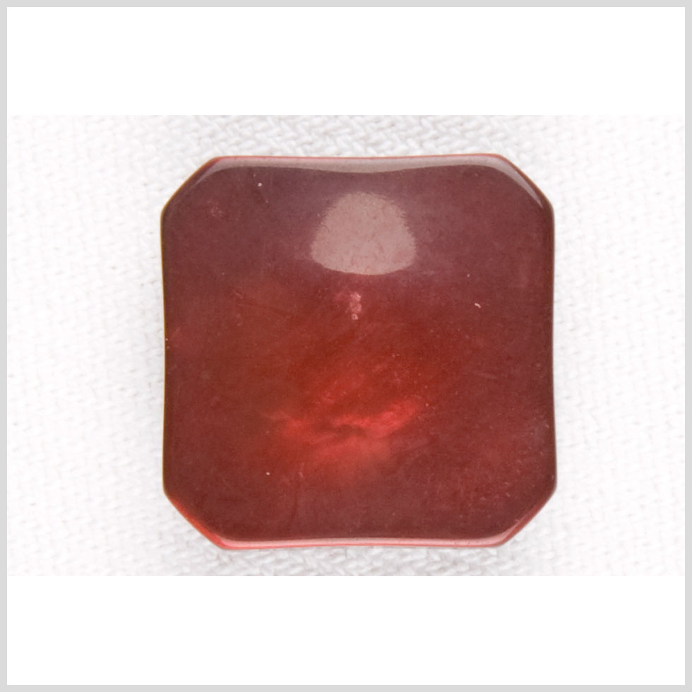 Red Plastic Button - 35L/22mm