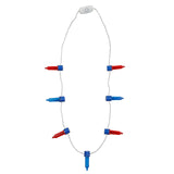 34" Patriotic Light String Light-Up Necklaces 6 Pieces