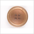 Plastic 4-Hole Button - 40L/25.5mm - Translucent Light Brown