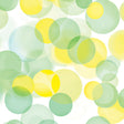 Cotton Wideback Fabric Yellow/Green Bubbles 108"