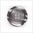 Plastic 4-Hole Button - 44L/28mm - Gray and White Mottled Streaks