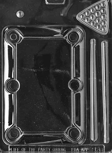 Pool Table Chocolate Mold - LPM120
