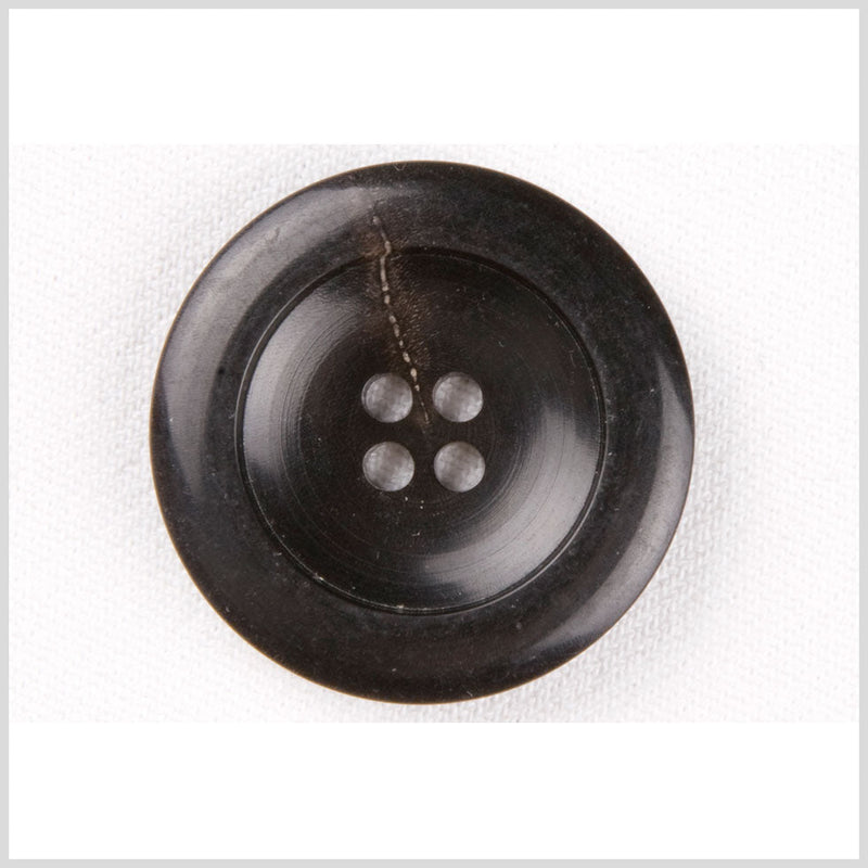 Black Plastic Button - 54L/34mm
