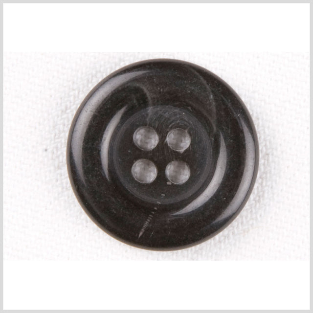 Plastic 4-Hole Button - 32L/20mm - Black Tire Rim