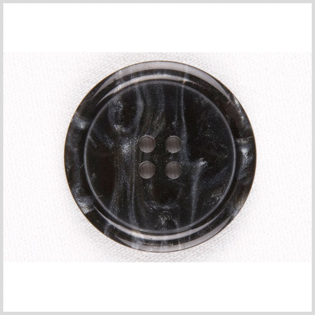 Black/Gray Plastic Button - 50L/32mm
