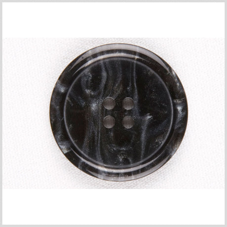 Black and Gray Square Plastic Button - 32L/20mm