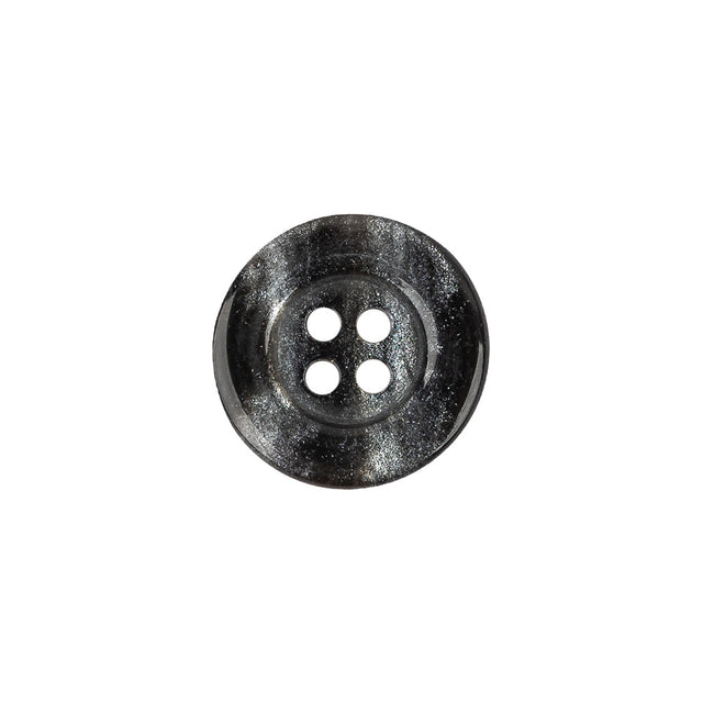 Black/Gray Plastic Plastic Button - 24L/15mm