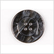 Black and Gray Abstract 4-Hole Plastic Button - 36L/23mm