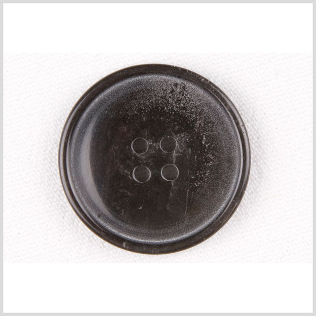 Plastic 4-Hole Button - 45L/29mm - Black and White Splatters