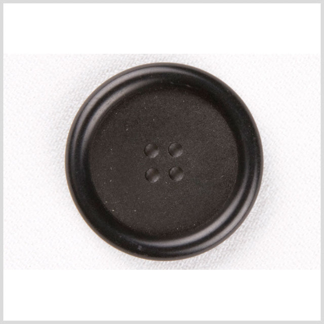 Plastic 4-Hole Button - 40L/25.5mm - Black Textured Center and Tire Rim