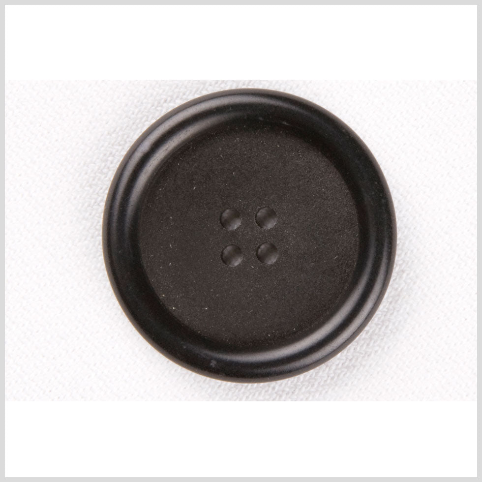 Plastic 4-Hole Button - 30L/19mm - Black Textured Center and Tire Rim
