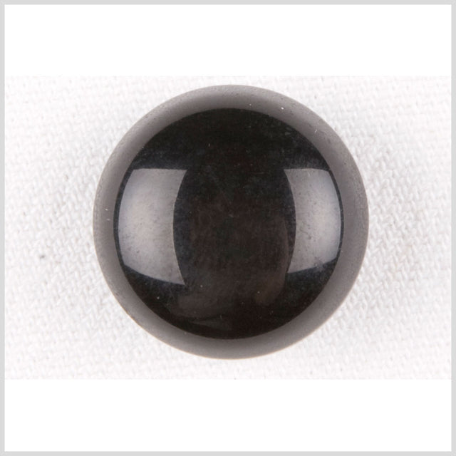 Plastic Shank Back Button - 30L/19mm - Black Dome Shaped