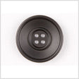 Plastic 4-Hole Button - 50L/32mm - Black Double Rim